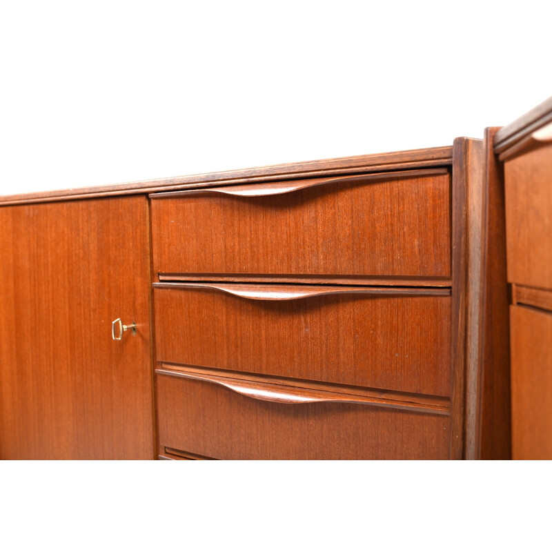 Vintage 3-piece sideboard in teak - 1950s