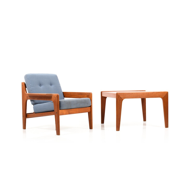 Vintage living room set in teak by Arne Wahl Iversen - 1970s