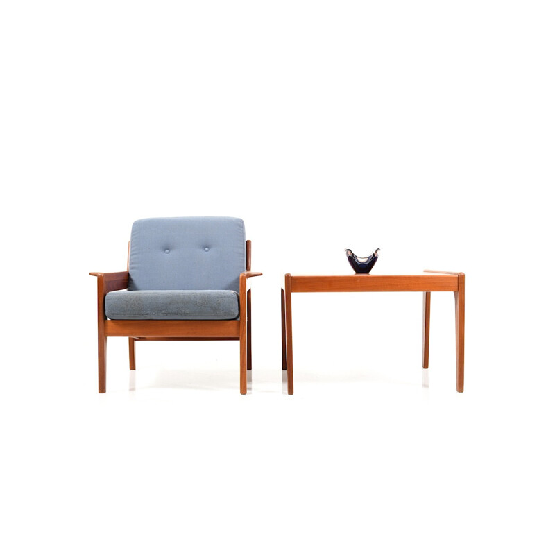 Vintage living room set in teak by Arne Wahl Iversen - 1970s