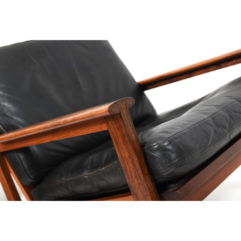 Set of 2 vintage armchairs by Illum Wikkelsø - 1960s