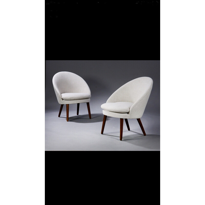 Set of 2 vintage armchairs by Ejvind A. Johansson - 1960s