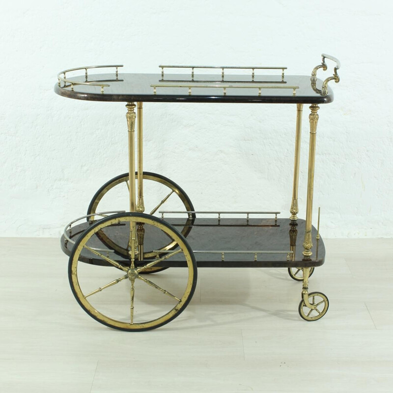 Vintage Wood serving trolley - 1960s 