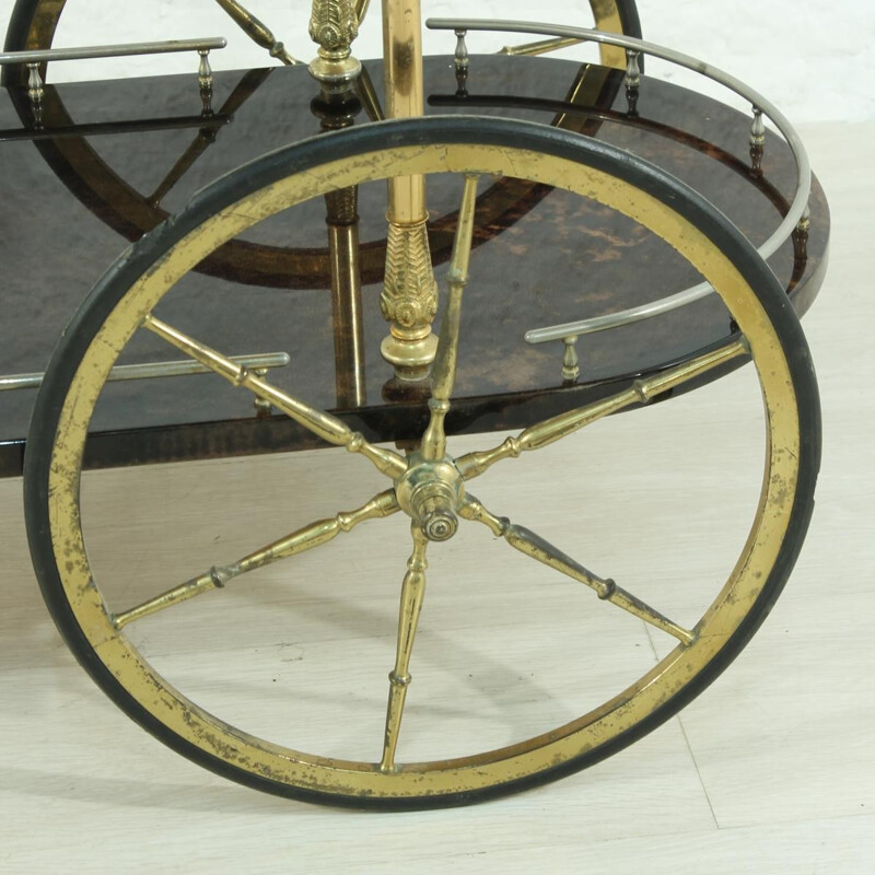 Vintage Wood serving trolley - 1960s 