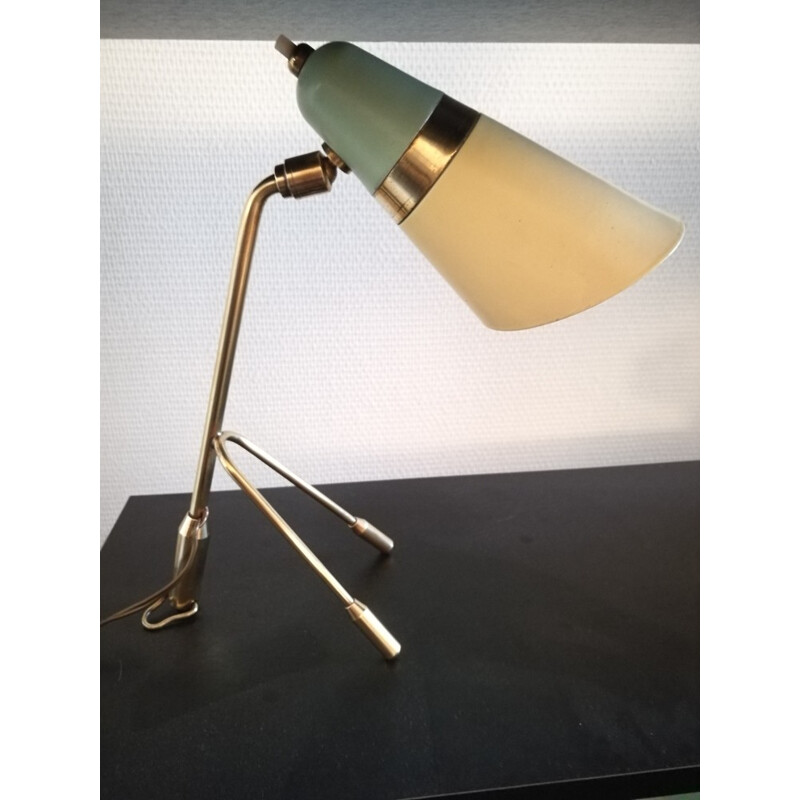 Vintage Italian table Lamp "cocotte" in brass - 1950s