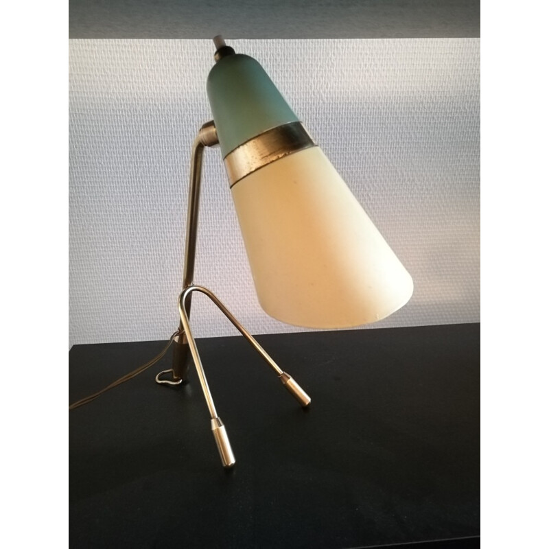 Vintage Italian table Lamp "cocotte" in brass - 1950s