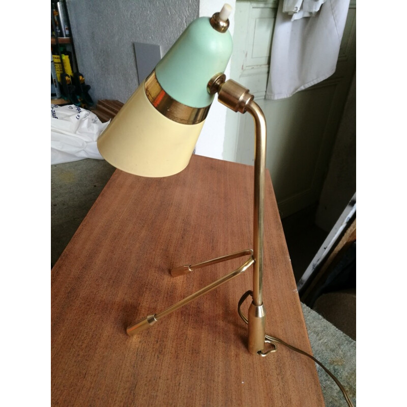 Vintage Italian table Lamp "cocotte" in brass - 1950s