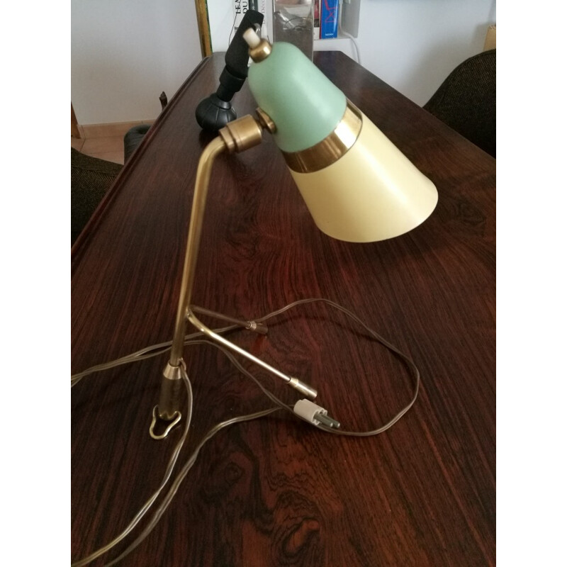 Vintage Italian table Lamp "cocotte" in brass - 1950s