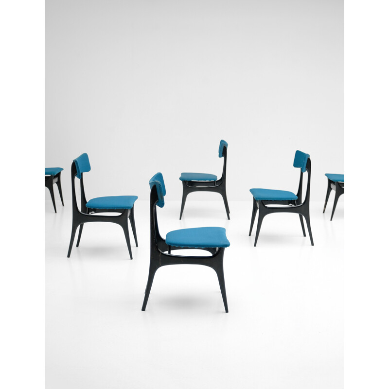 Suite de 6 chaises à repas S3 par Alfred Hendrickx - 1958