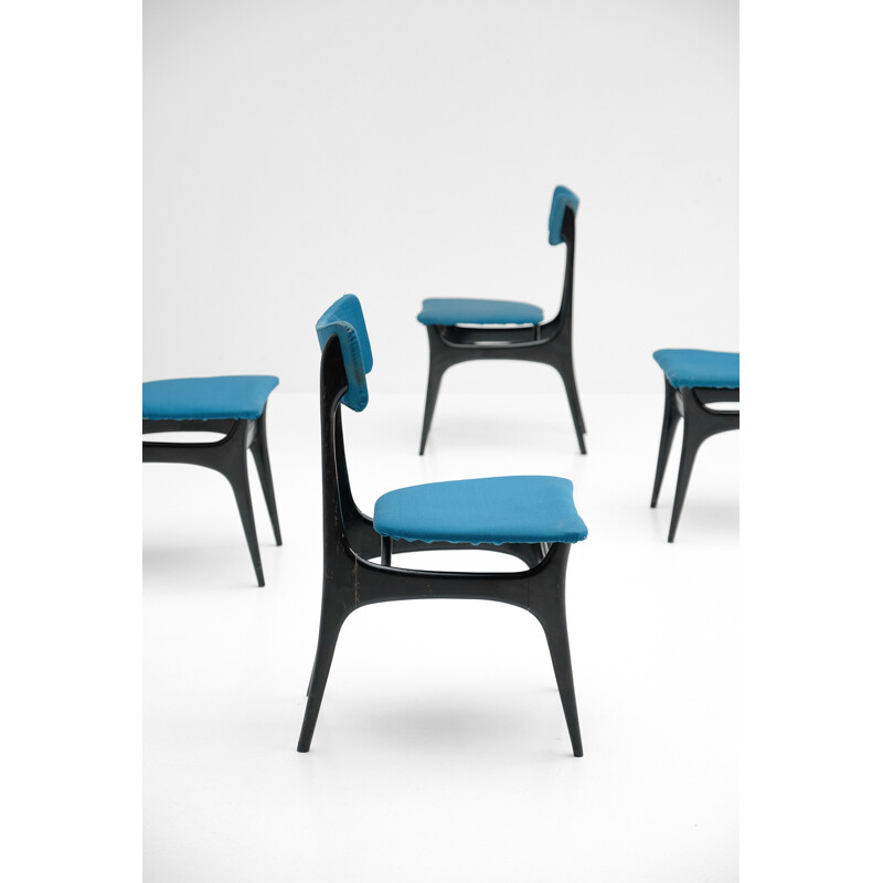 Suite de 6 chaises à repas S3 par Alfred Hendrickx - 1958