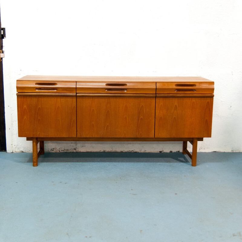 Enfilade scandinave vintage en teck - 1960