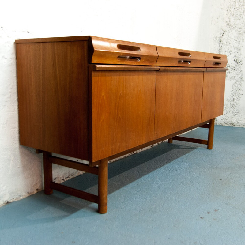 Vintage Scandinavian sideboard in teak - 1960s