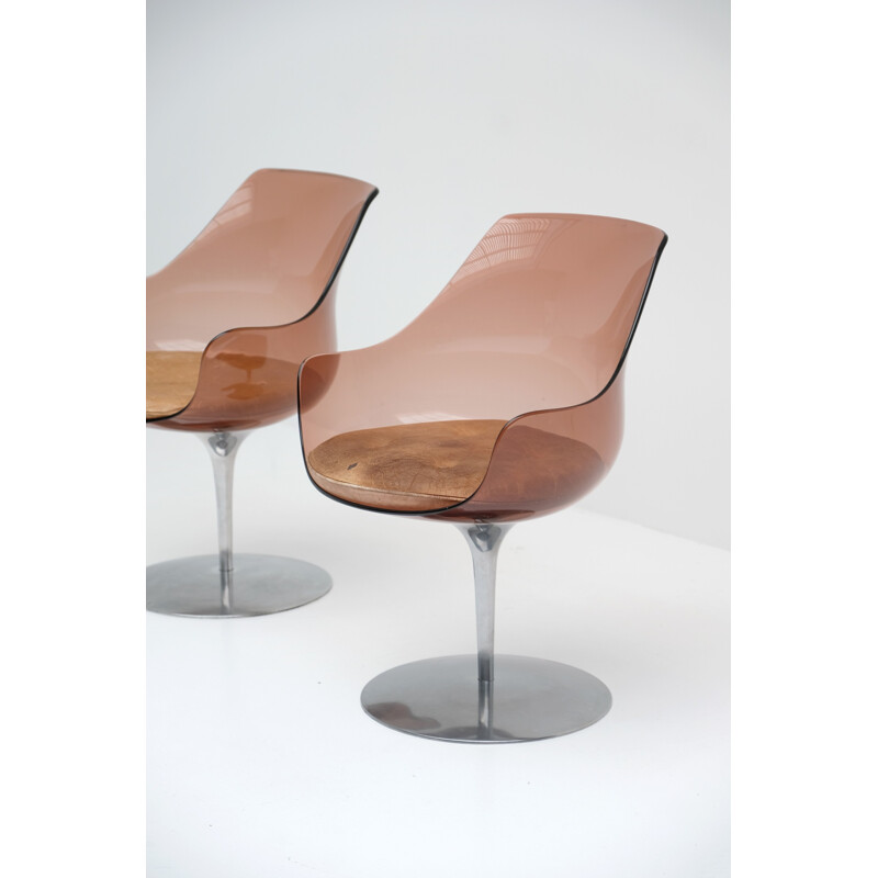 Pair of vintage chairs by Estelle & Erwine Laverne - 1950s