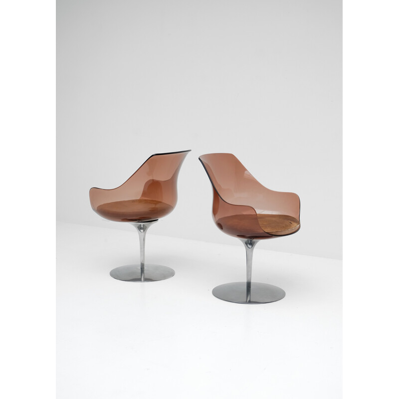 Pair of vintage chairs by Estelle & Erwine Laverne - 1950s