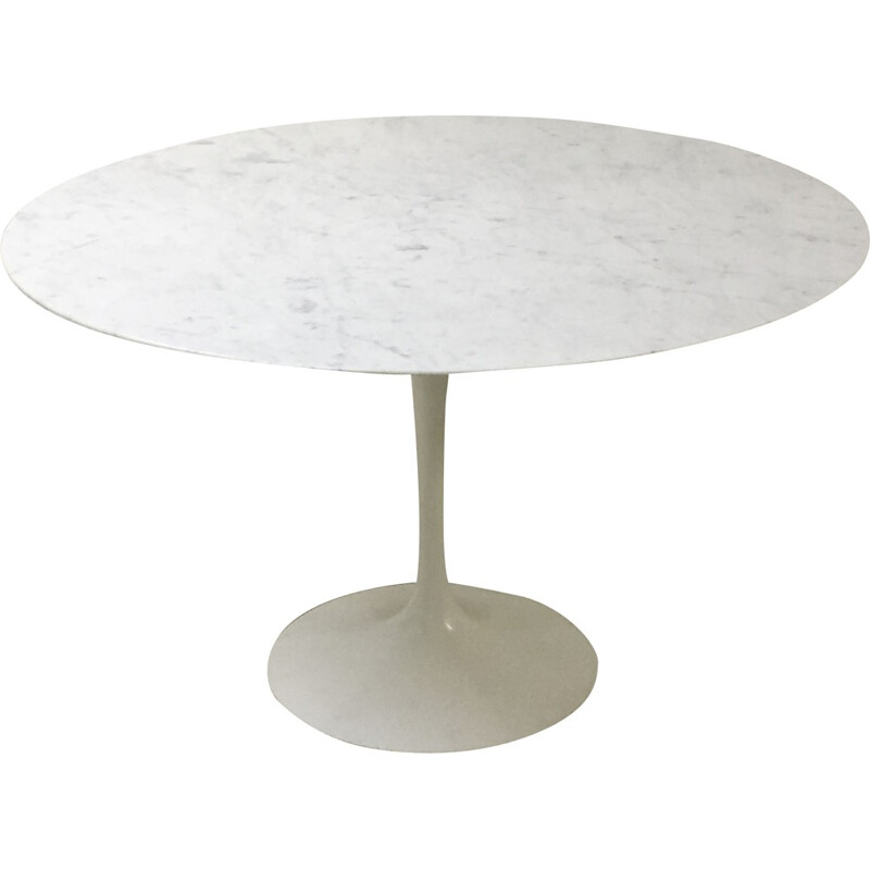 Table "tulipe" 120cm en marbre calacatta, Eero Saarinen pour Knoll - 1970