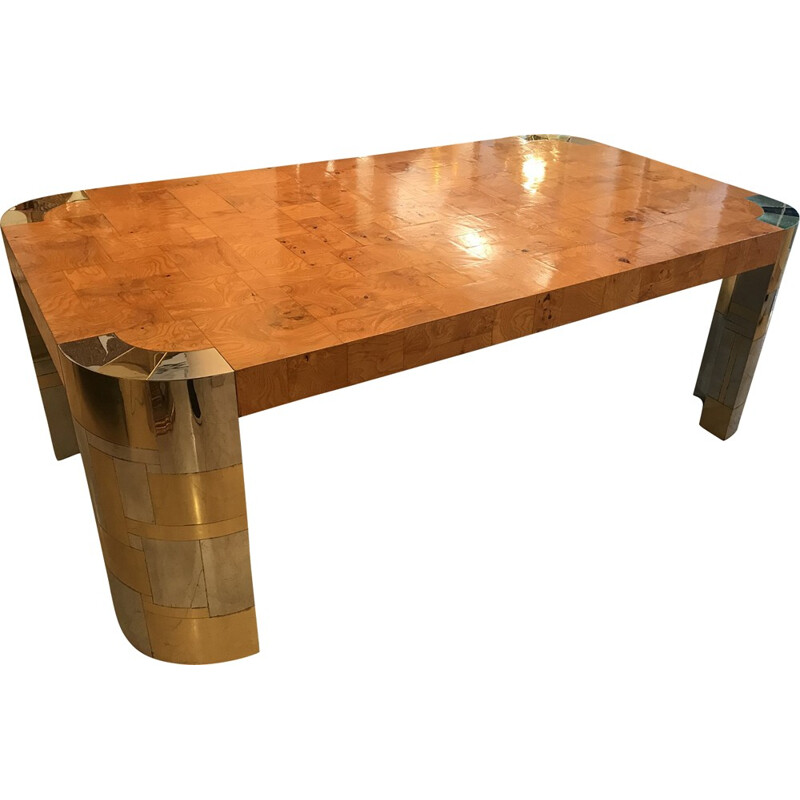 Vintage "Cityscape" dining table by Paul Evans - 1970s