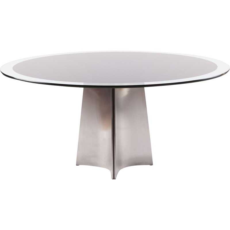 Vintage round dining table by Luigi Saccardo for Maison Jansen - 1970s