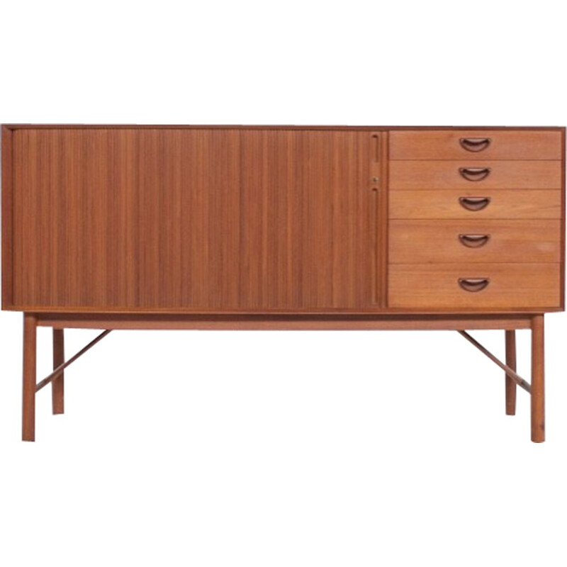 Vintage teak sideboard by Peter Hvidt & Orla Molgaard-Nielsen Sideboard for Soborg Mobelfabrik - 1950s