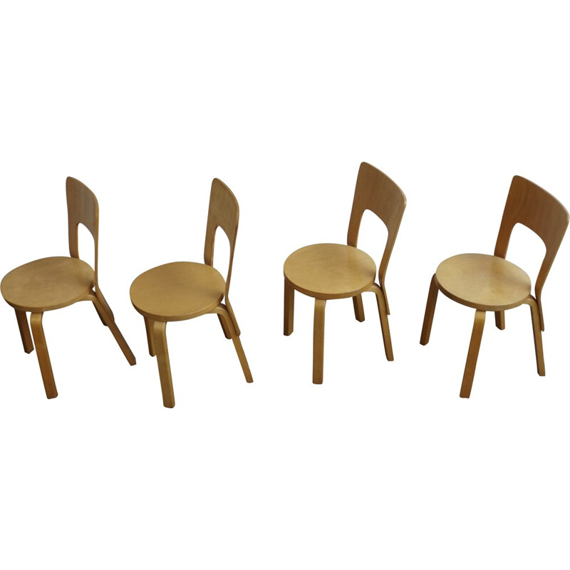 Suite de 4 chaises par Artek - 1980