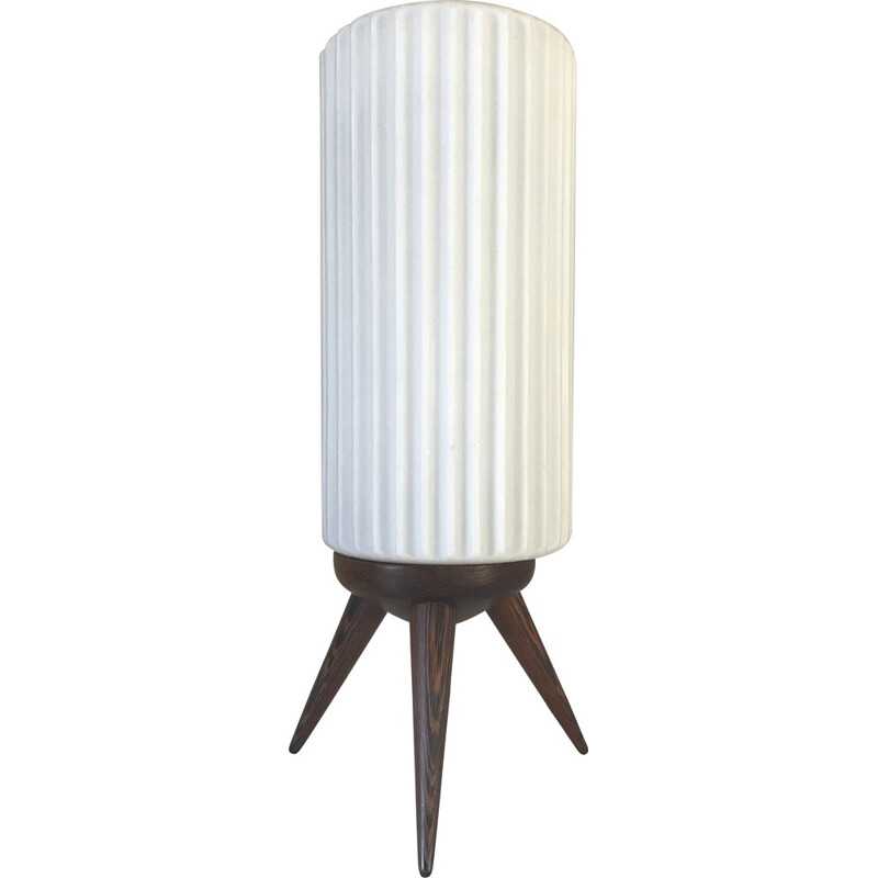 Lampe tripode en teck par Philips - 1960