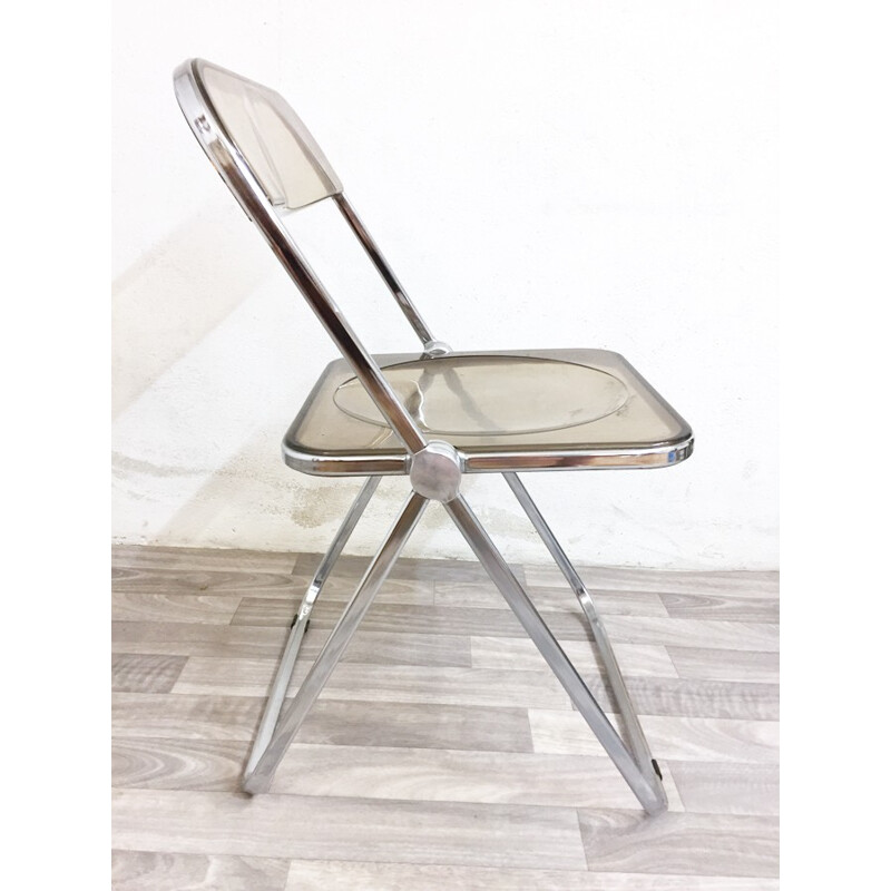 Chaise vintage "Plia" par Giancarlo Piretti pour Castelli - 1970