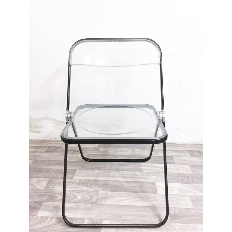 Vintage "Plia" chair by G. Piretti for Castelli - 1970s