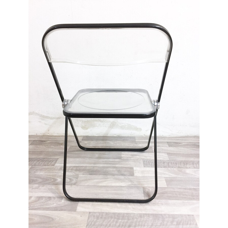Vintage "Plia" chair by G. Piretti for Castelli - 1970s