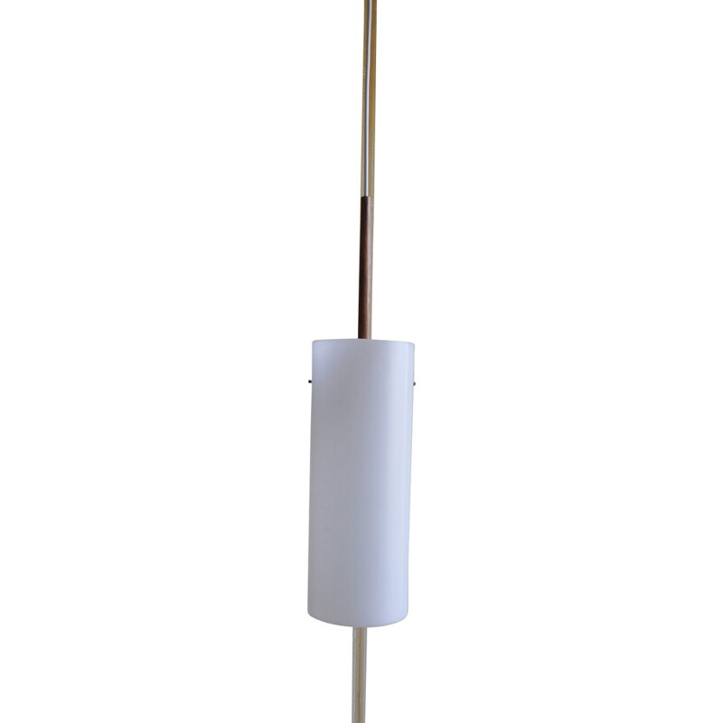 Large pendant lamp made of rosewood and acrylate by Uno & Östen Kristiansson for Luxus - 1960s