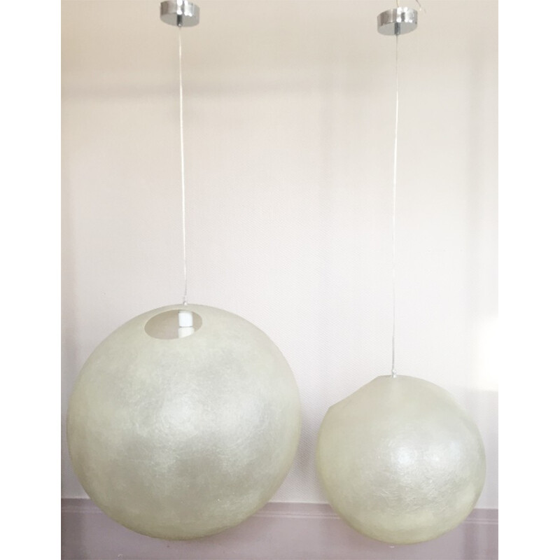 XXL fiberglass hanging lamp, 1980-90.