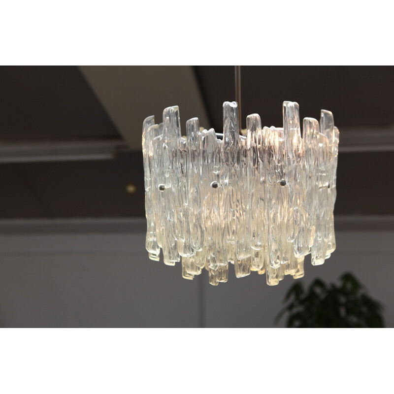 Vintage lucite chandelier by J.T Kalmar, Austria - 1960s