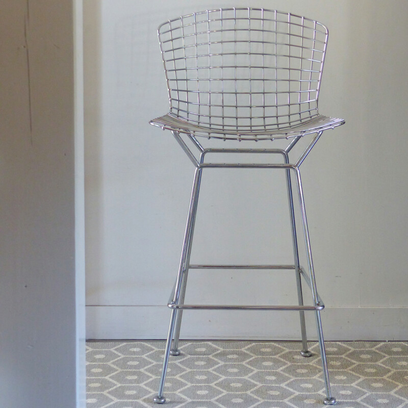 Vintage bar stool by Harry Bertoïa - 1980s