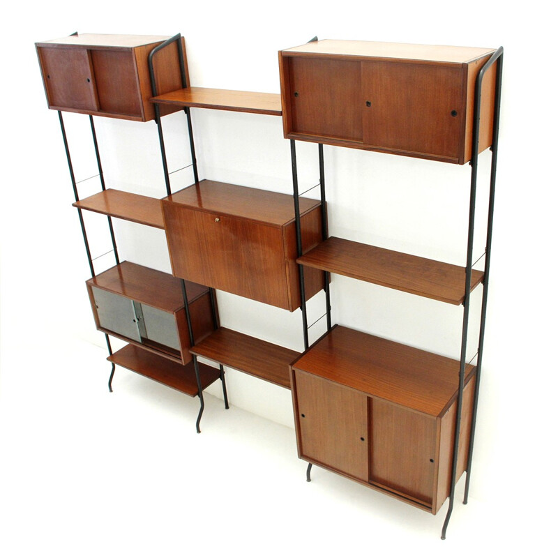 Vintage large library by Aedes for Amma Di Torino - 1950s