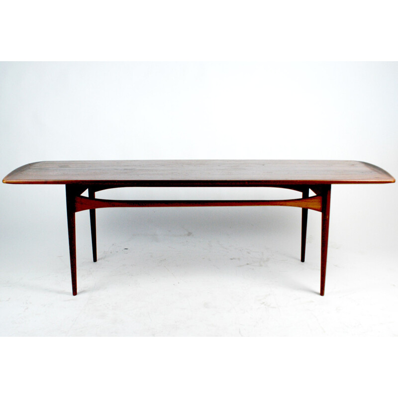 Vintagae Danish teak coffee table "F D 5ß3" by Kindt-Larsen for France &Daverkosen - 1960s