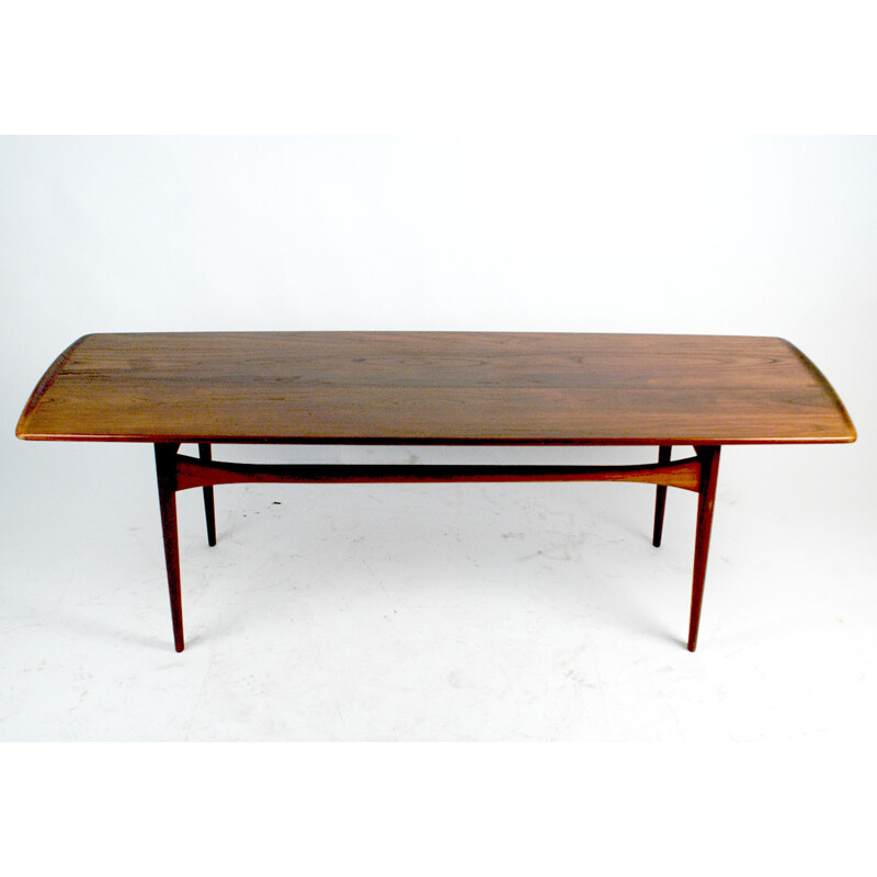 Vintagae Danish teak coffee table "F D 5ß3" by Kindt-Larsen for France &Daverkosen - 1960s