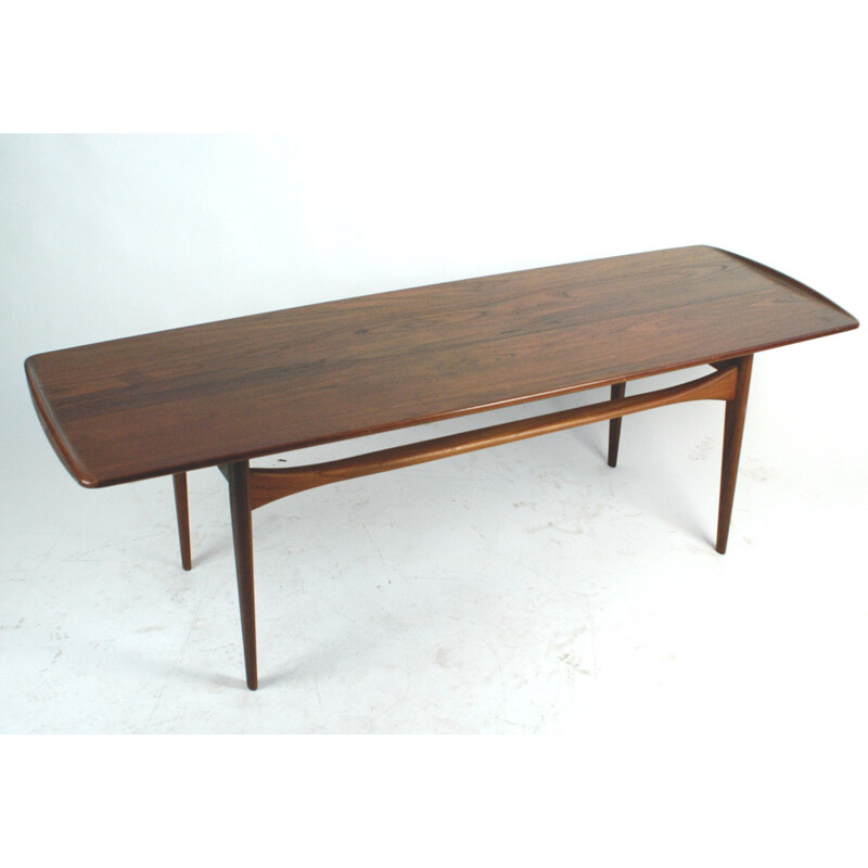 Vintagae Danish teak coffee table "F D 5ß3" by Kindt-Larsen for France &Daverkosen - 1960s