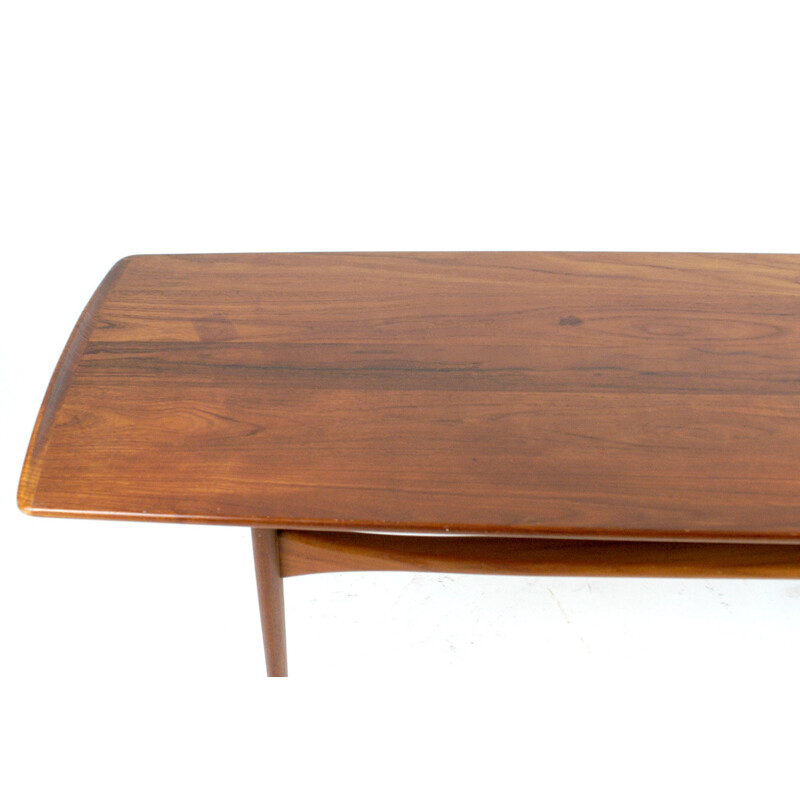 Vintagae Danish teak coffee table "F D 5ß3" by Kindt-Larsen for France &Daverkosen - 1960s