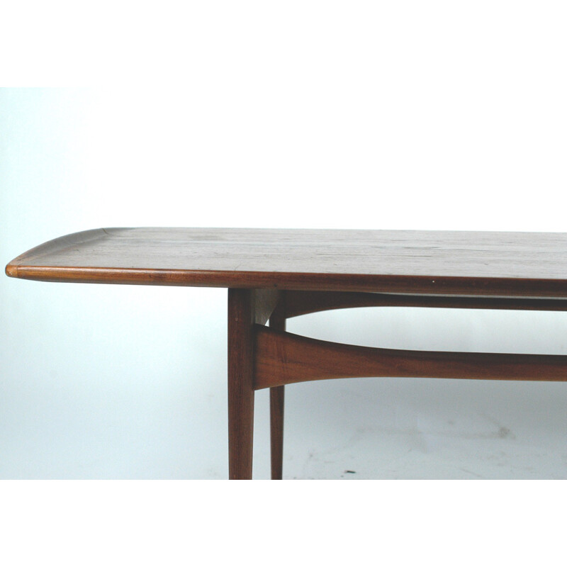 Vintagae Danish teak coffee table "F D 5ß3" by Kindt-Larsen for France &Daverkosen - 1960s