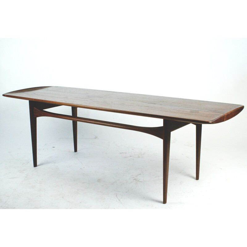 Vintagae Danish teak coffee table "F D 5ß3" by Kindt-Larsen for France &Daverkosen - 1960s