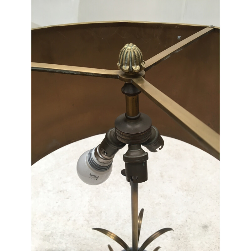 Vintage table lamp in brass for Maison Charles - 1960s