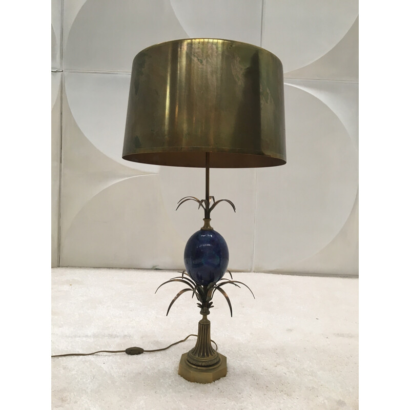 Vintage table lamp in brass for Maison Charles - 1960s
