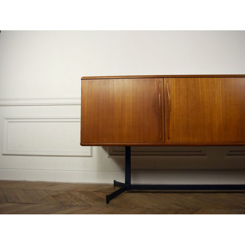 Vintage minimalist sideboard in teak - 1960s