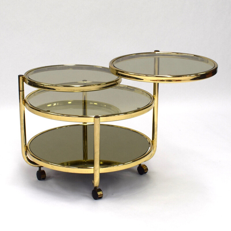 Vintage Hollywood Regency coffee table in brass - 1970s