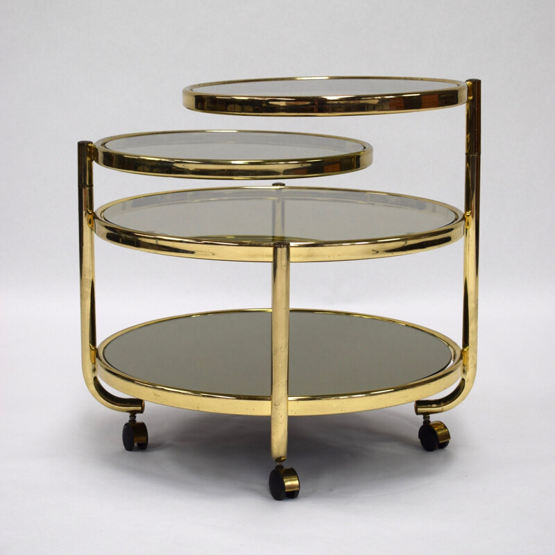 Vintage Hollywood Regency coffee table in brass - 1970s