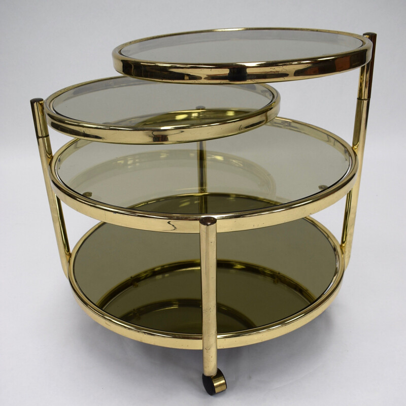 Vintage Hollywood Regency coffee table in brass - 1970s