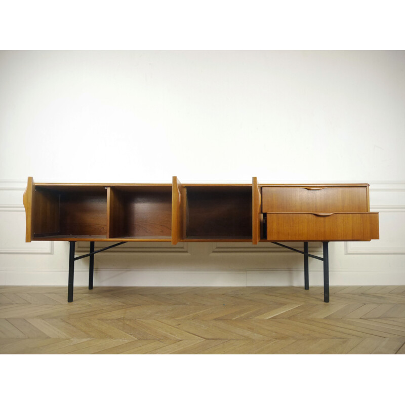 Enfilade scandinave vintage en teck - 1960