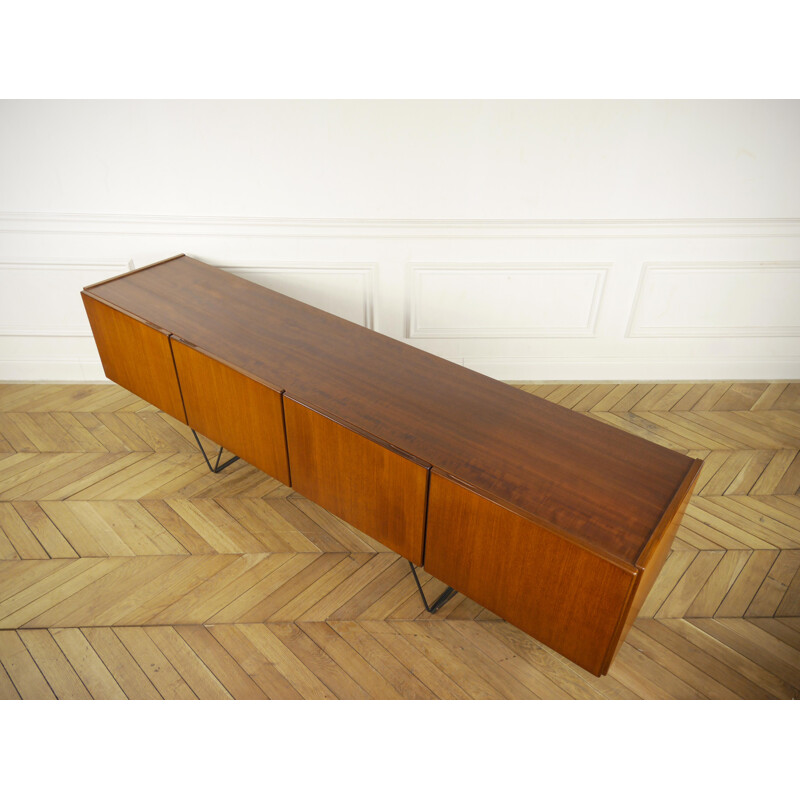 Vintage minimalist sideboard in teak - 1960s