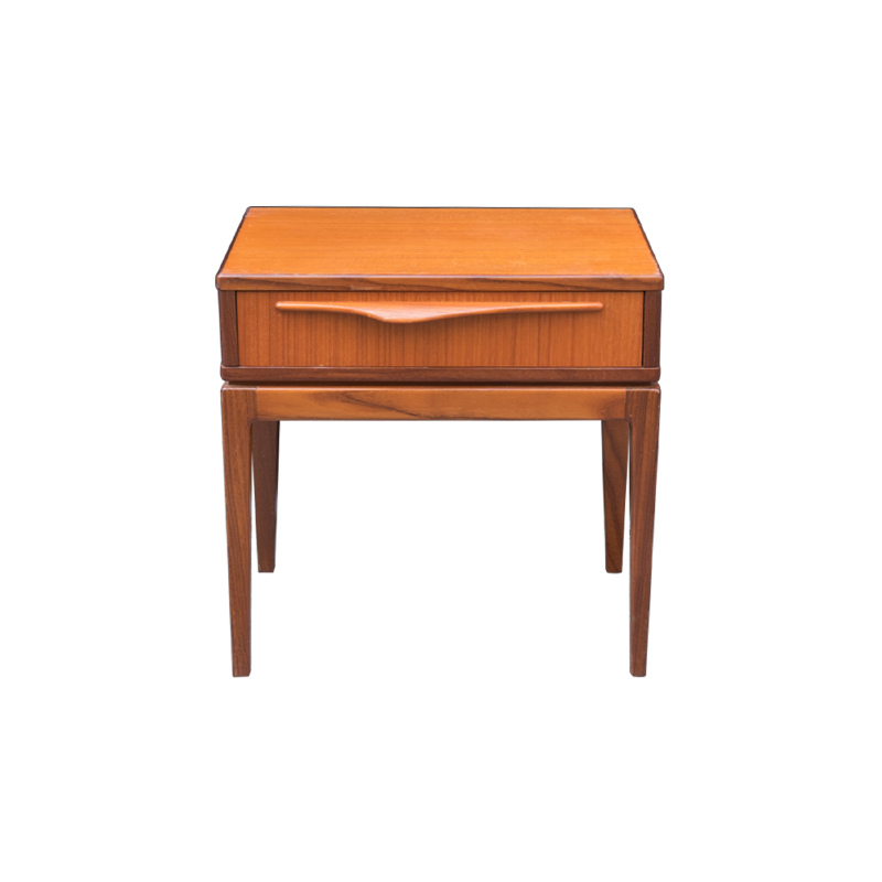 Set of 2 Danish bedside tables in teak - 1970s