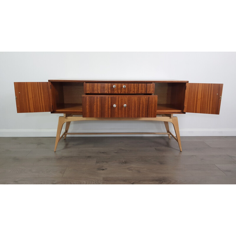 Teak and Beech Vintage Sideboard by Meredew - 1950s