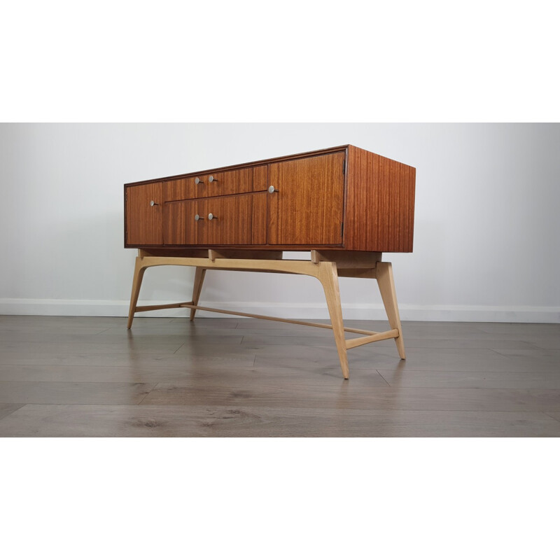 Teak and Beech Vintage Sideboard by Meredew - 1950s