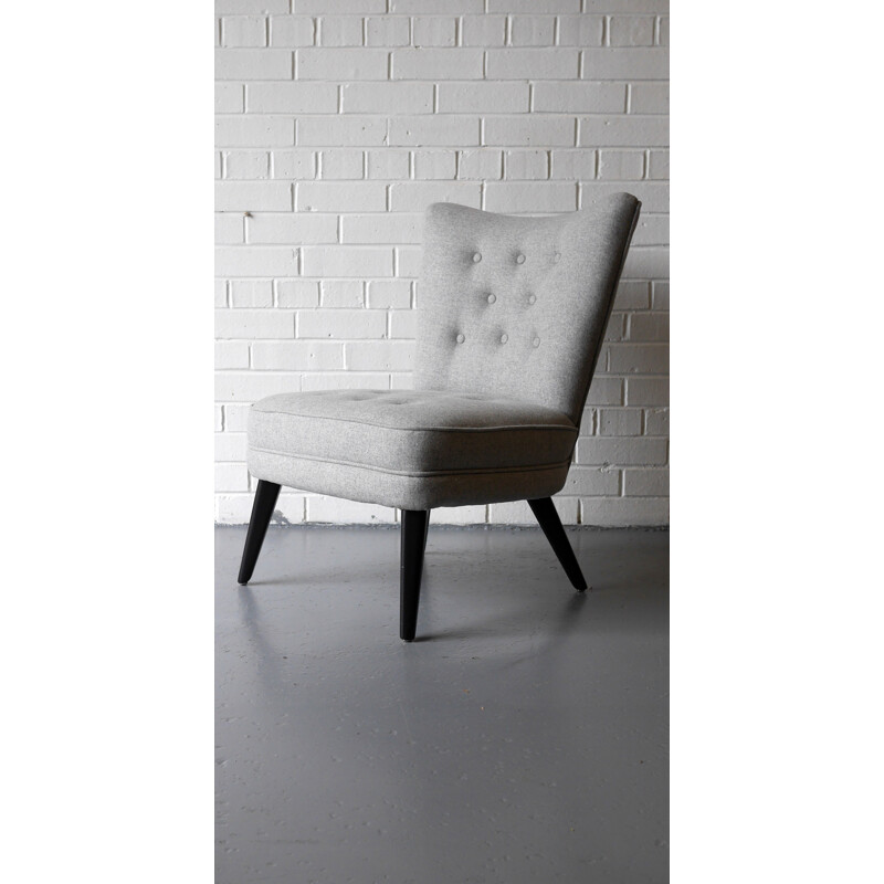 G-Plan model 404 occasional chair in grey - 1950s