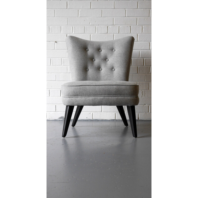 G-Plan model 404 occasional chair in grey - 1950s